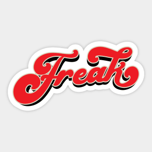 Freak - Word Sticker